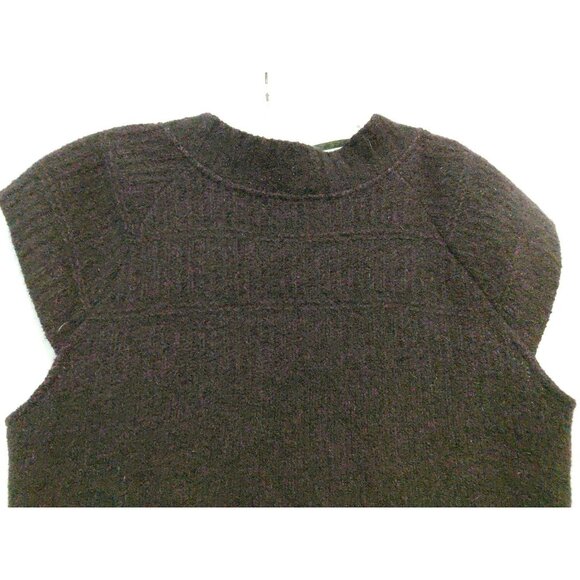 Koru Australia Womens Sweater Vest  Merino Wool Silk Blend Purple Medium - Picture 5 of 6